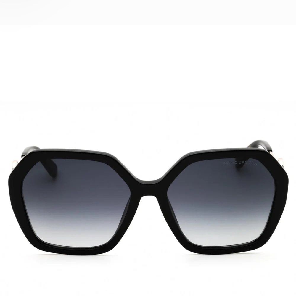NWT Marc Jacobs Black Geometric Sunglasses - Picture 4 of 13